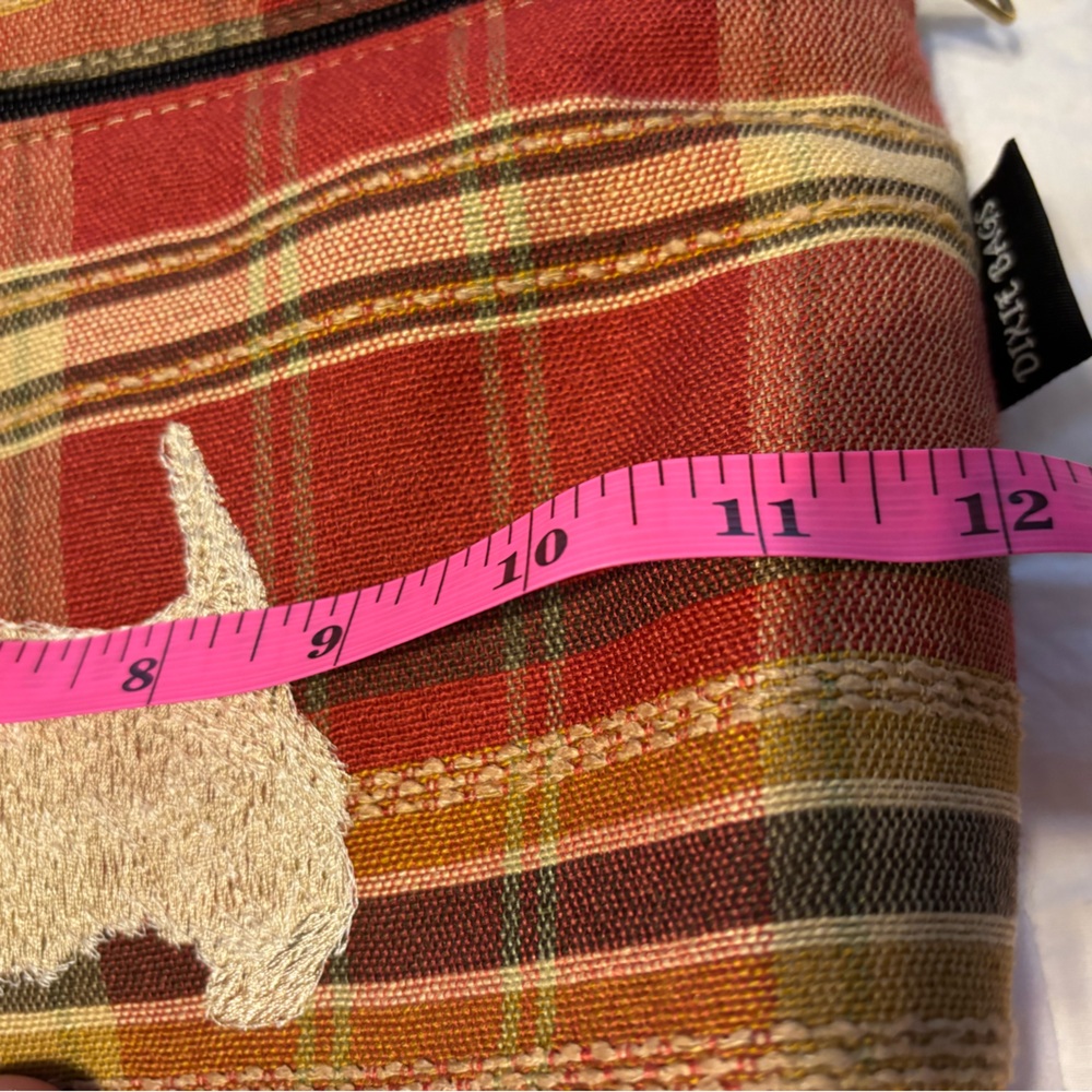 Dixie Bags Purse with Wallet Crossbody Bag Plaid With Scotty Dog - Picture 12 of 15